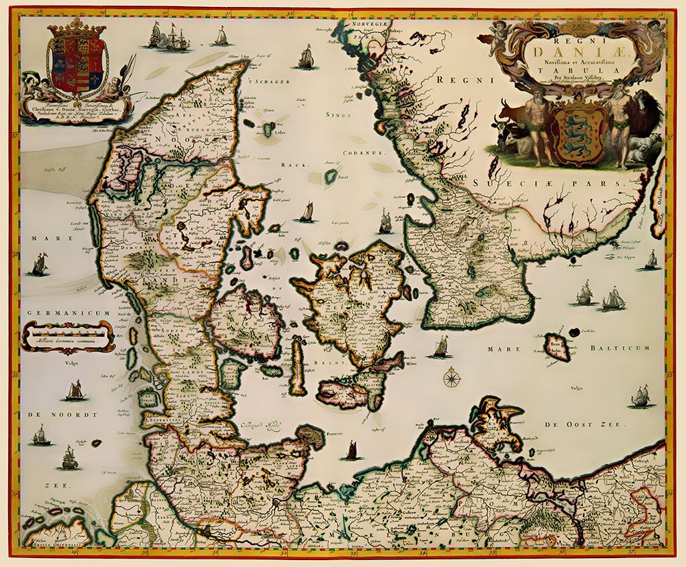 Scandinavia Denmark - Blaeu 1662