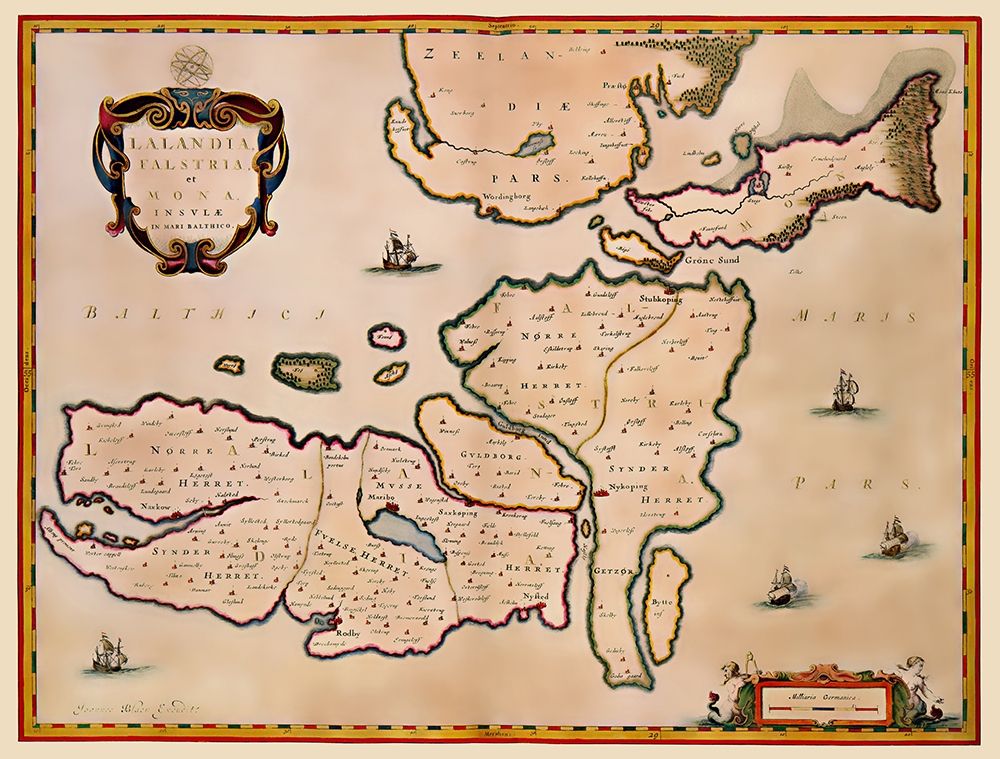 Scandinavia Denmark - Blaeu 1662
