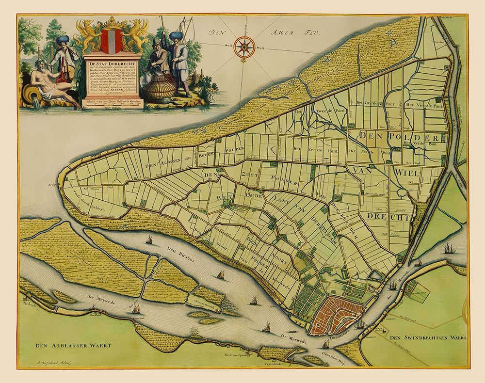 Dordrecht Netherlands - Van Nispen 1673