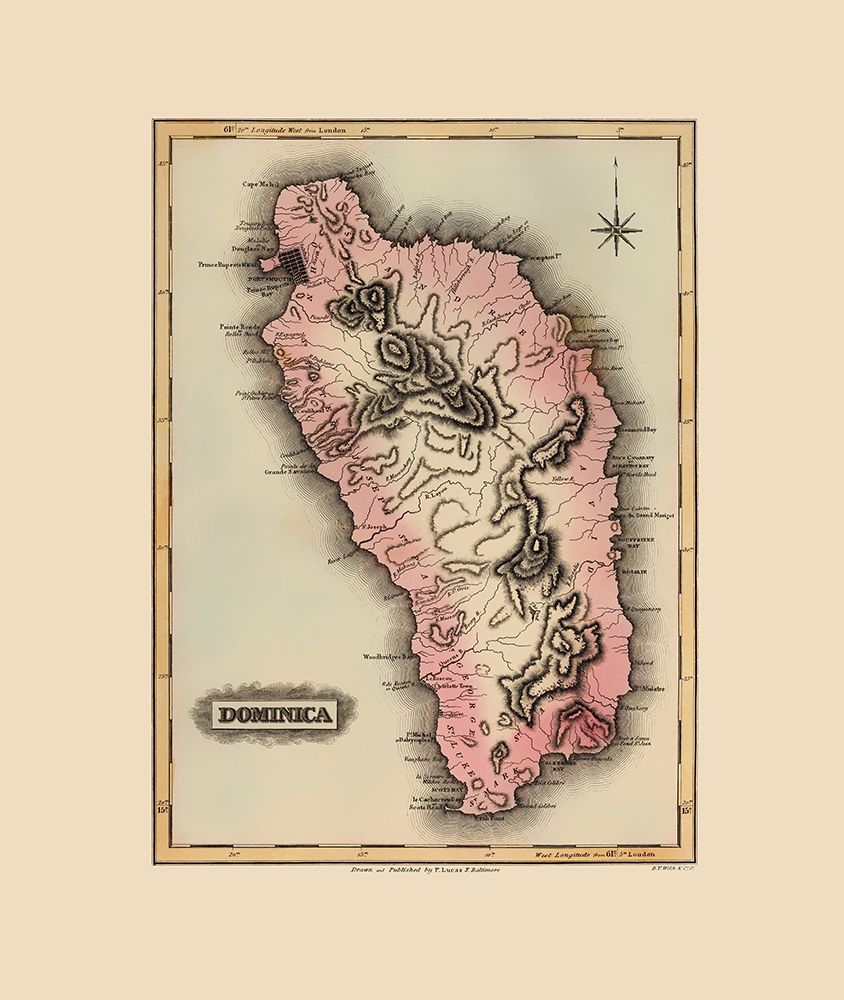 Caribbean Dominica - Lucas 1823