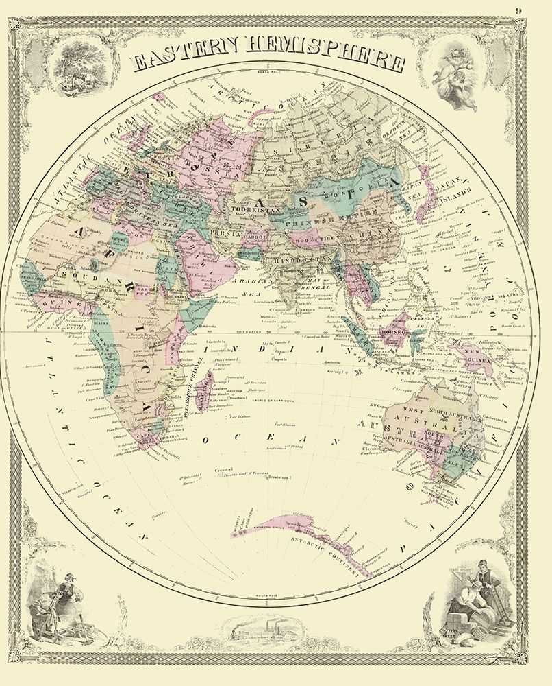 Eastern Hemisphere - Baskin 1876