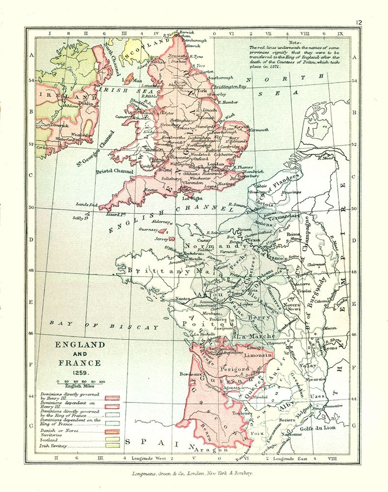 Europe England France 1259 - Gardiner 1902