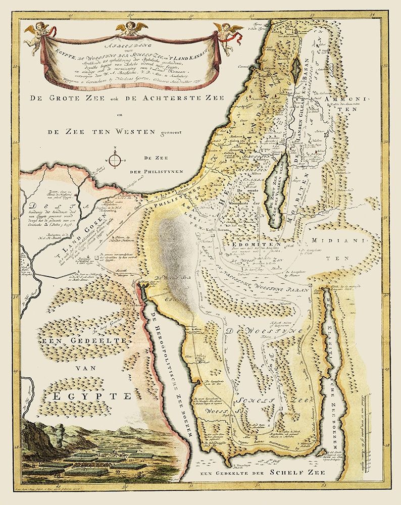 Middle East Egypt Red Sea Land of Canaan