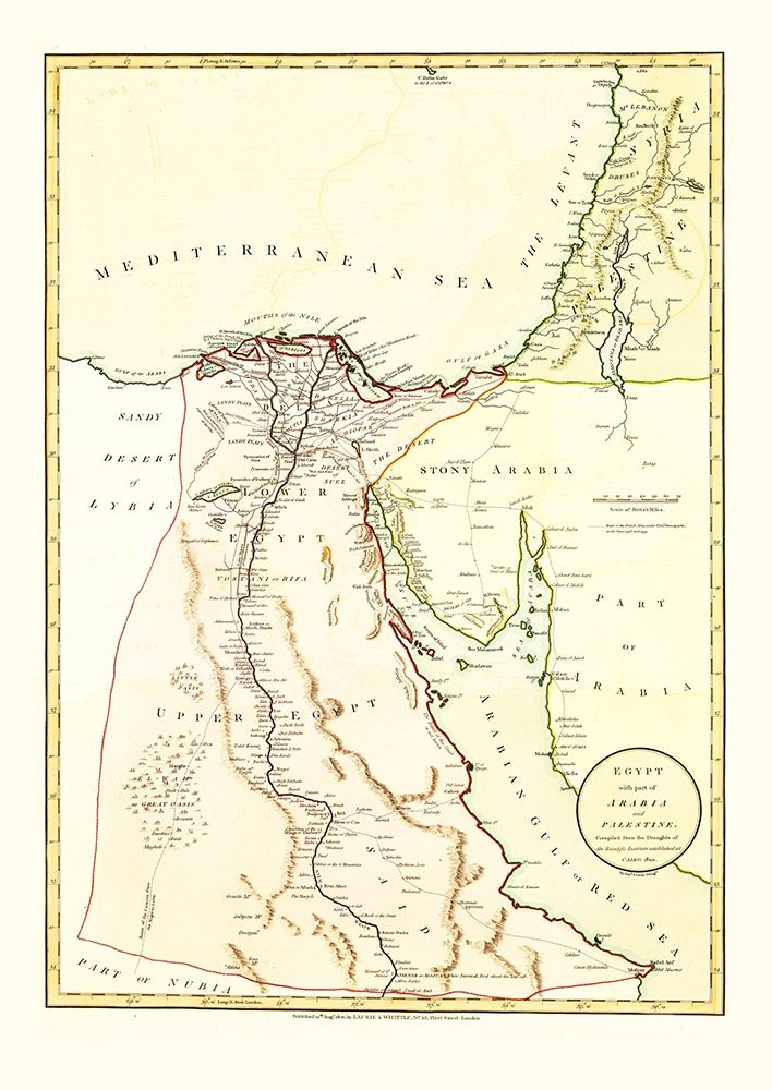 Middle East Egypt Arabia Palestine - Laurie 1801