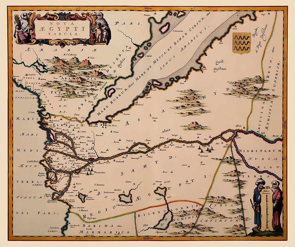 Middle East Egypt - Blaeu 1662
