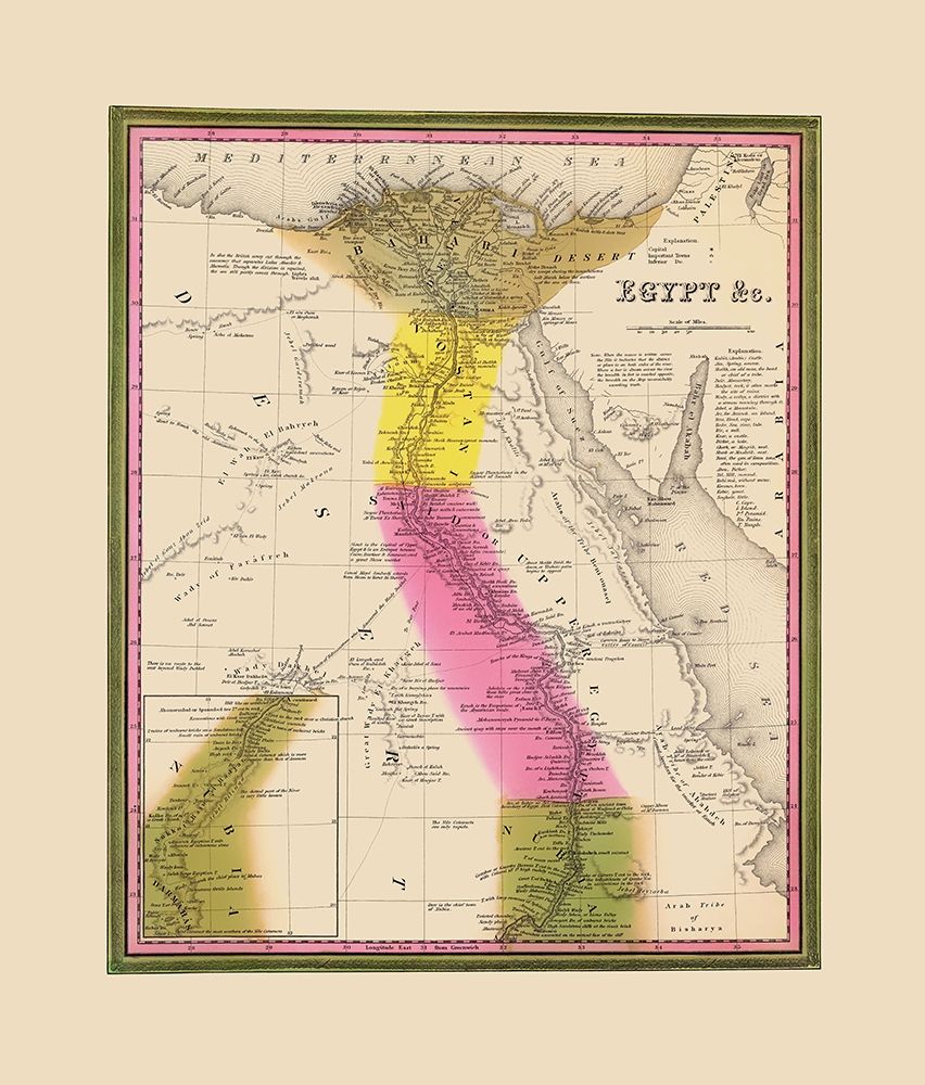 Middle East Egypt - Mitchell 1846