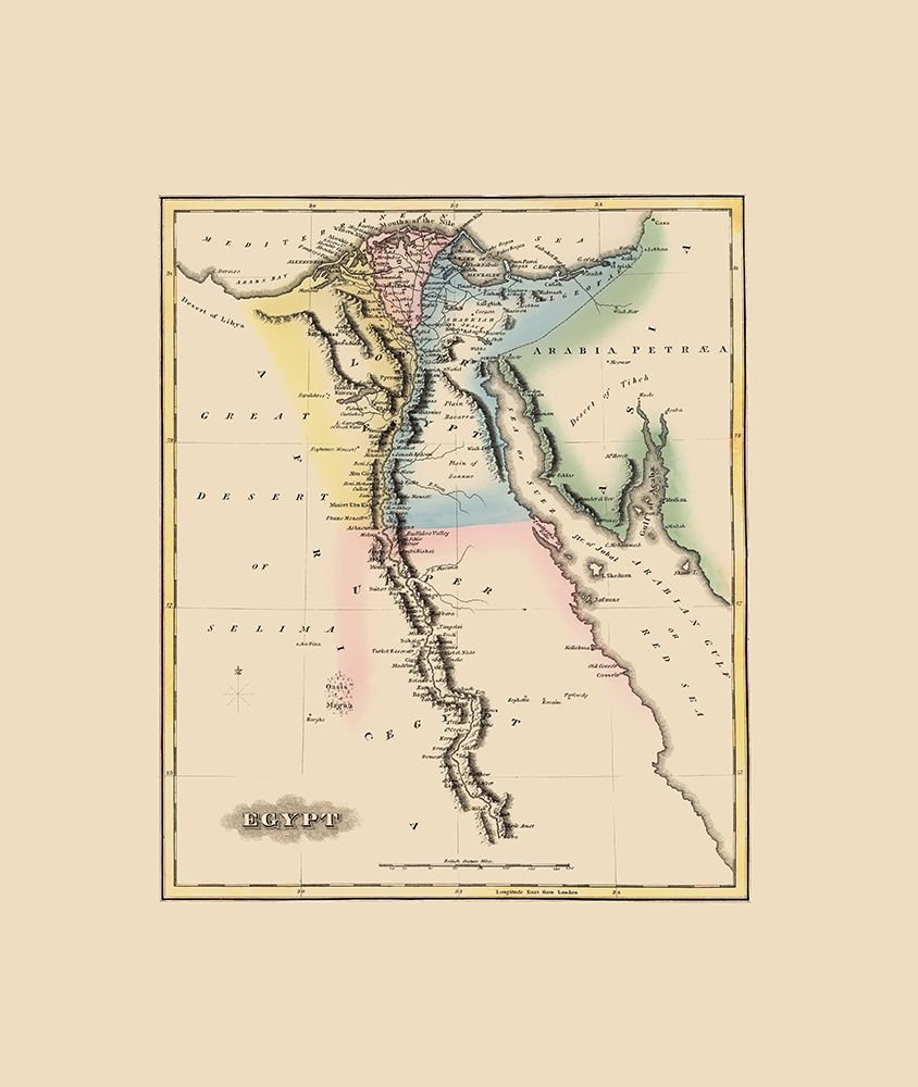 Middle East Egypt - Lucas 1823