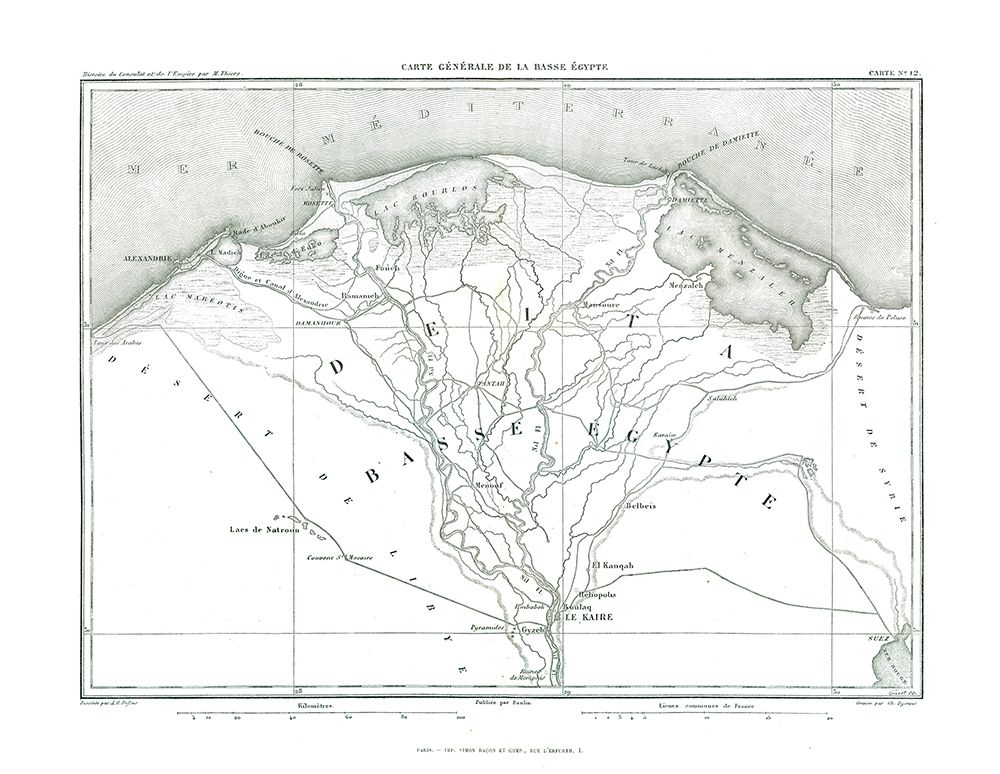 Africa Egypt - Thiers 1866