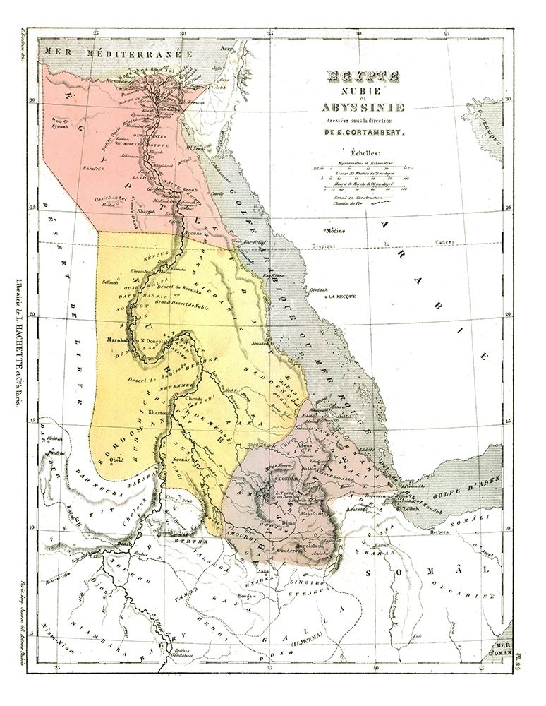Africa Egypt - Cortambert 1880