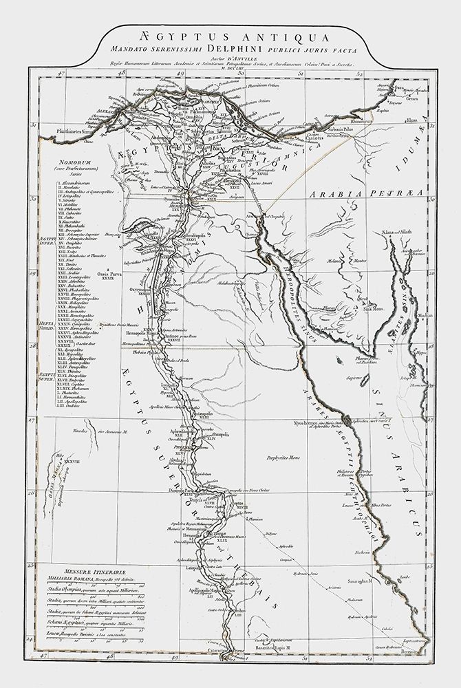 Africa Ancient Egypt - DAnville 1799