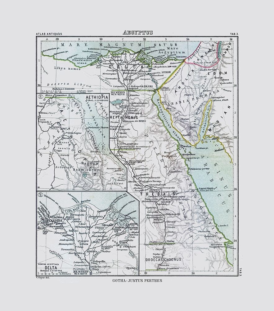 Africa Egypt - Perthes 1896