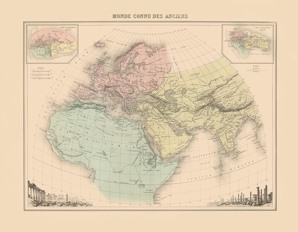 World as Known to Ancients - Willard 1827