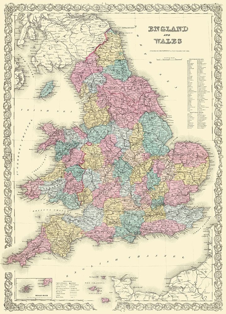 Great Britain England Wales - Colton 1855