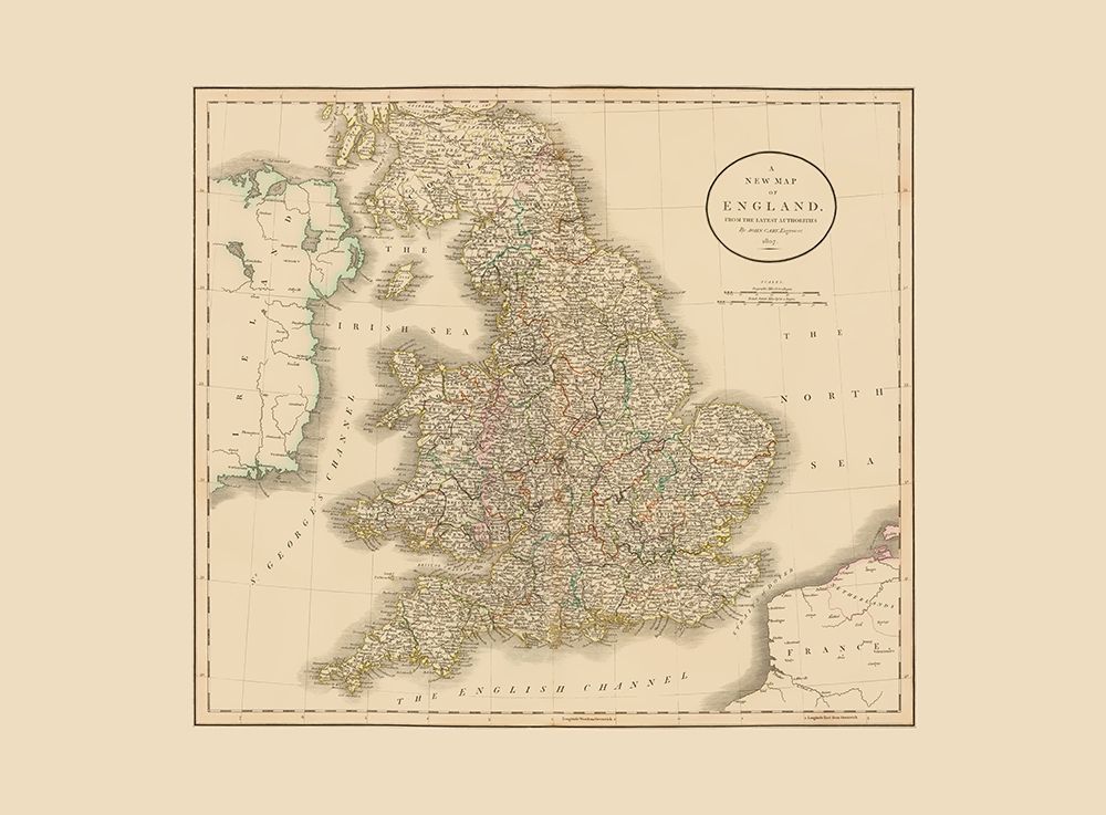 Great Britain England - Cary 1807