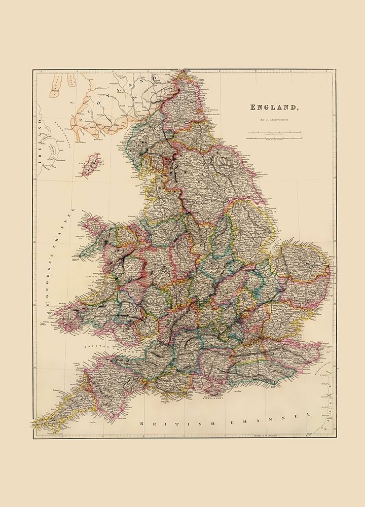 Great Britain England - Arrowsmith 1844