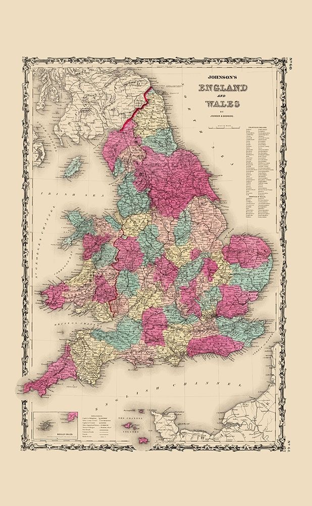 Great Britain England Wales - Johnson 1860