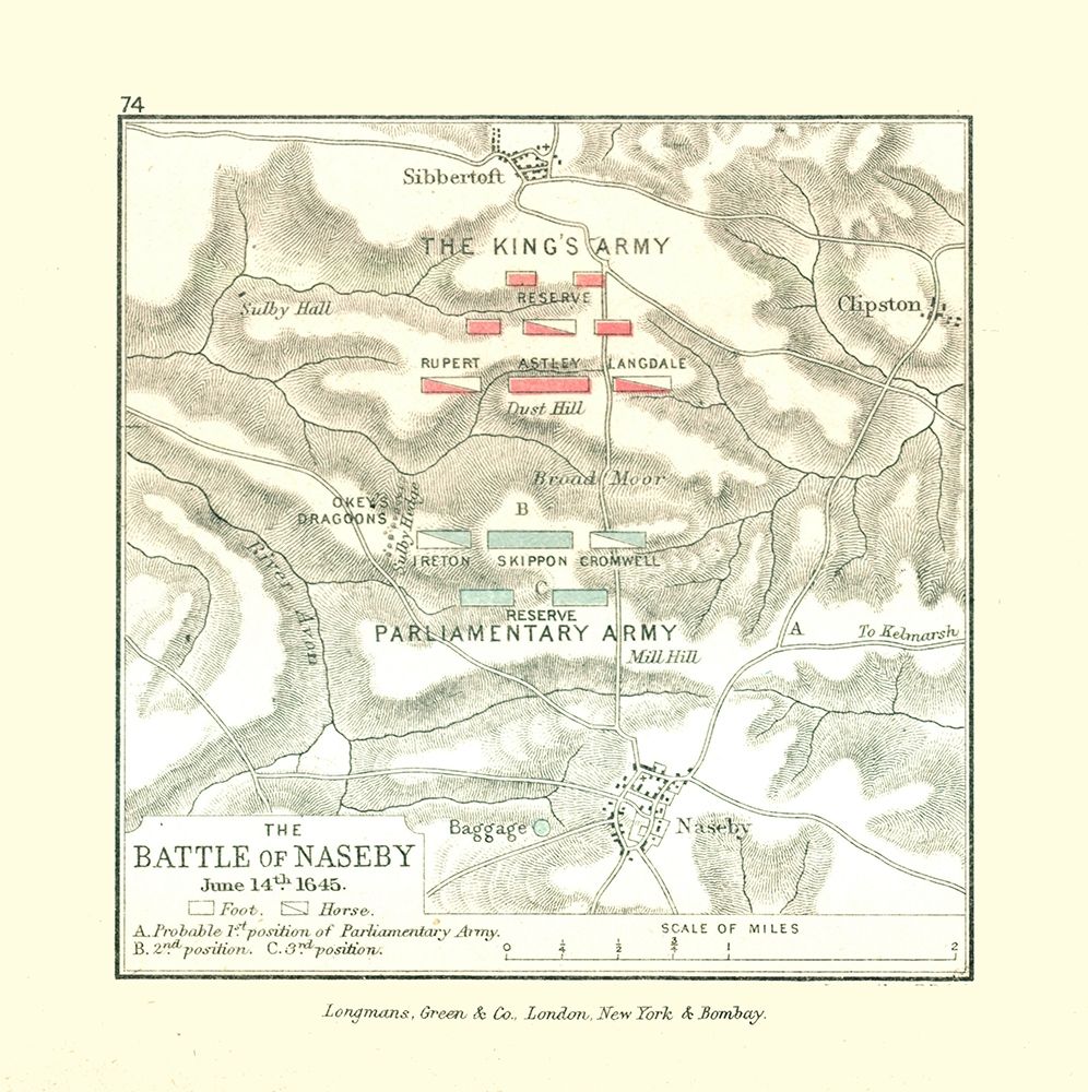 Battle of Naseby 1645 England - Gardiner 1902
