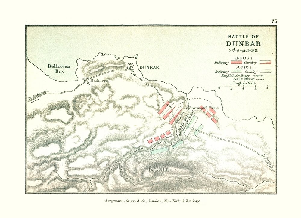 Scotland Battle of Dunbar 1650 - Gardiner 1902