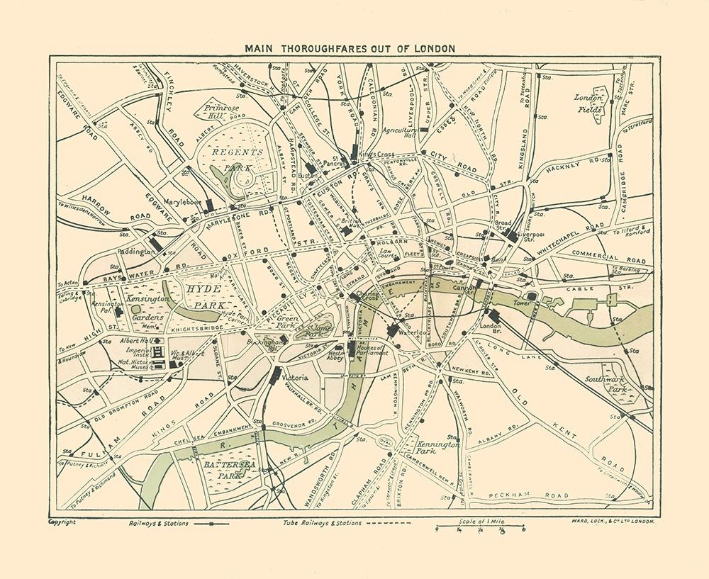 London Thoroughfares England - Ward 1913