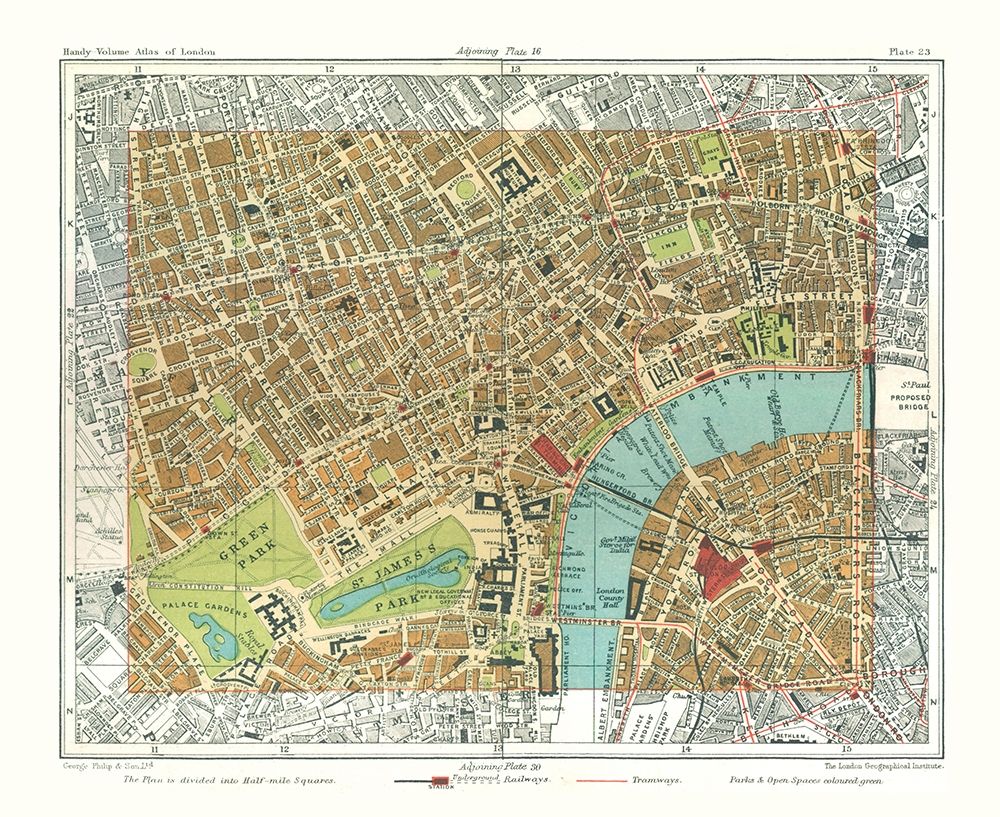 Victoria Embankment London England - Philip 1904