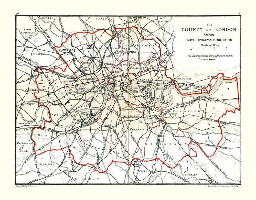 London Metropolitan Borough England - Philip 1904