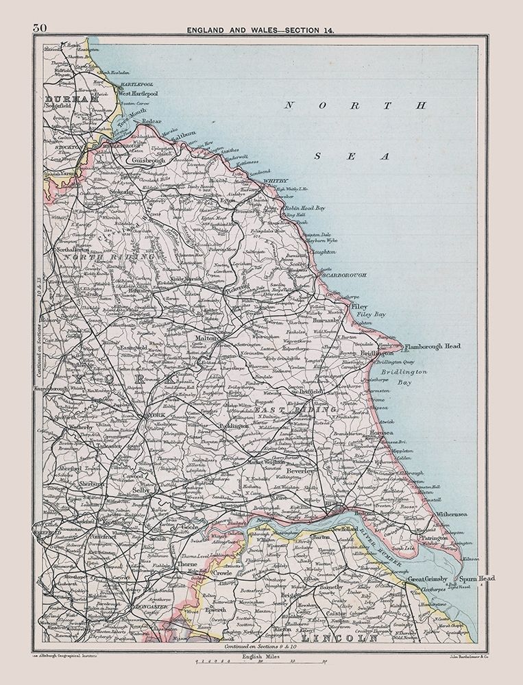 Northeast England - Bartholomew 1892