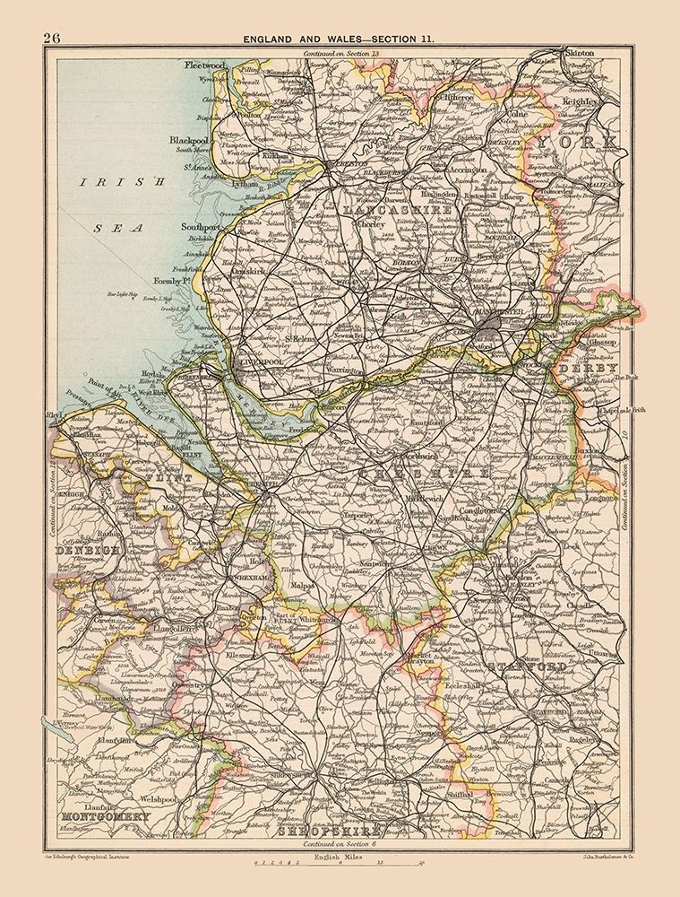 Northwest England - Bartholomew 1892