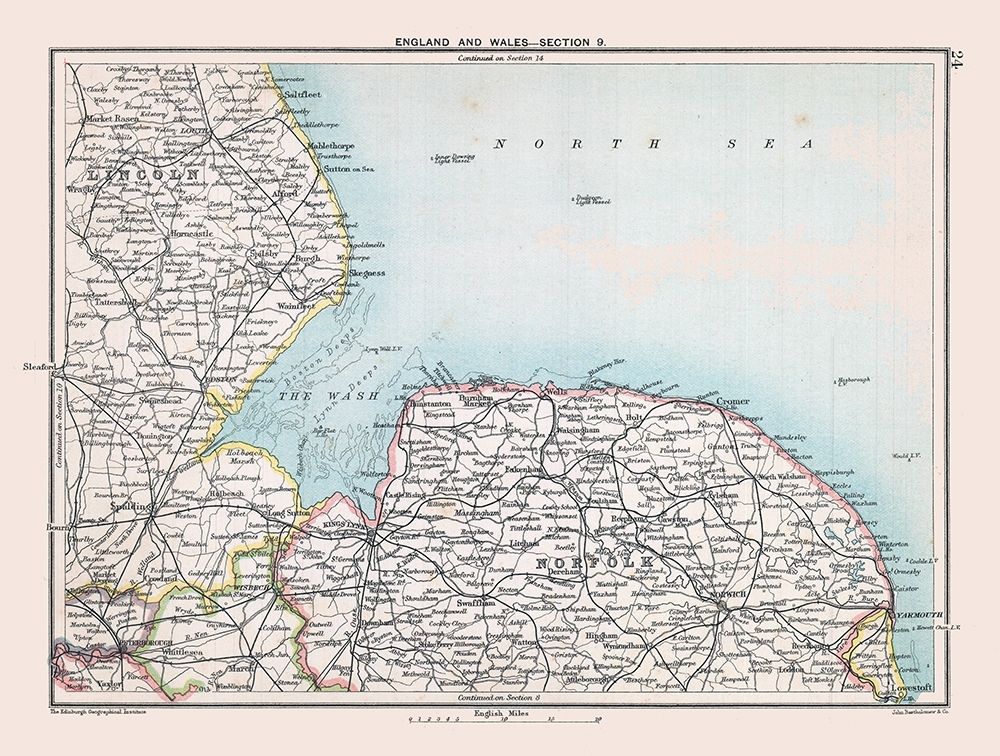 East Central England - Bartholomew 1892