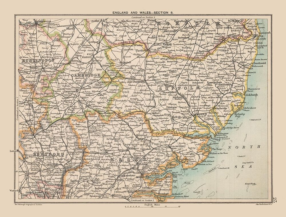 Southern England - Bartholomew 1892