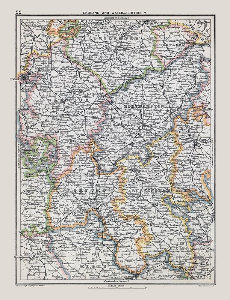 Southeast England - Bartholomew 1892