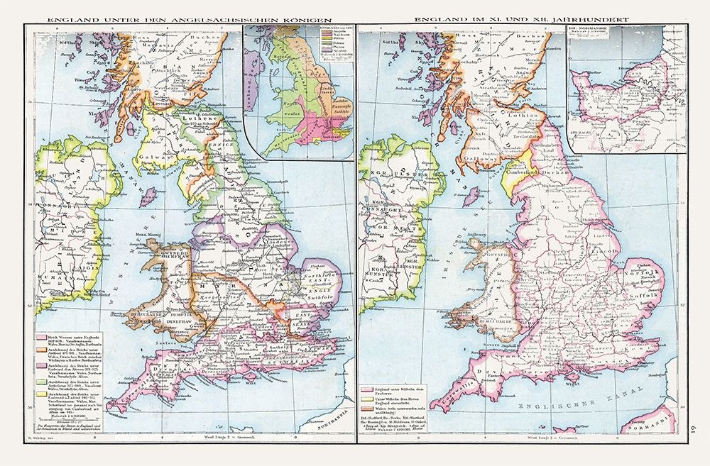 Anglo Saxon Kings England - Droysen 1886
