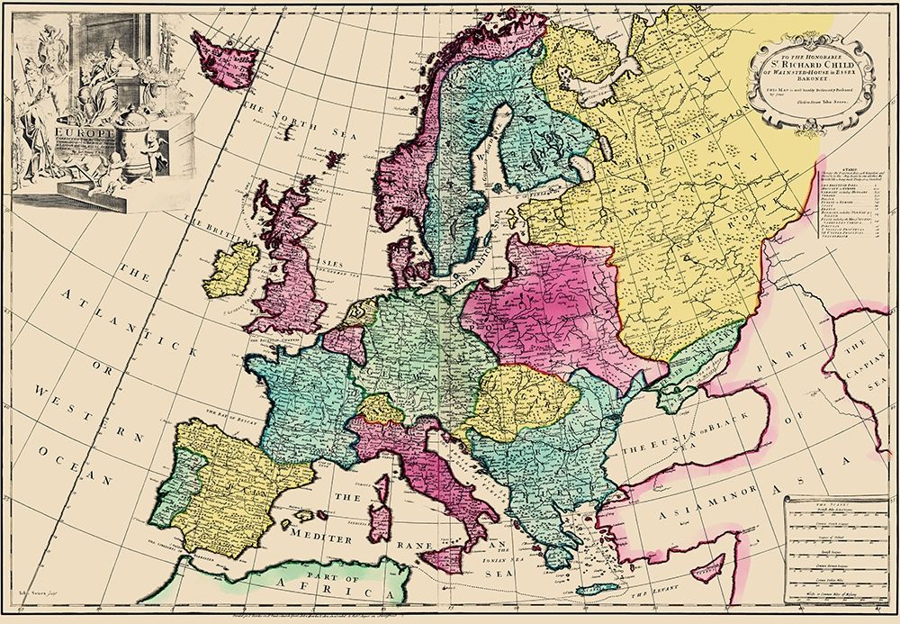 Ireland France Germany Hungary Spain - Senex 1740