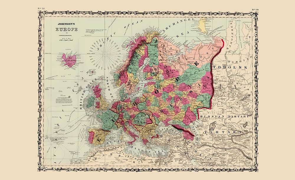 Europe - Johnson 1860