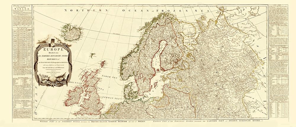 Northern Europe - Sayer 1787