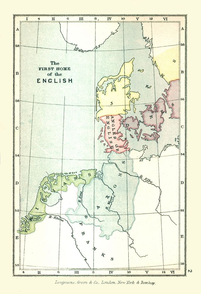 Europe First home of the English - Gardiner 1902
