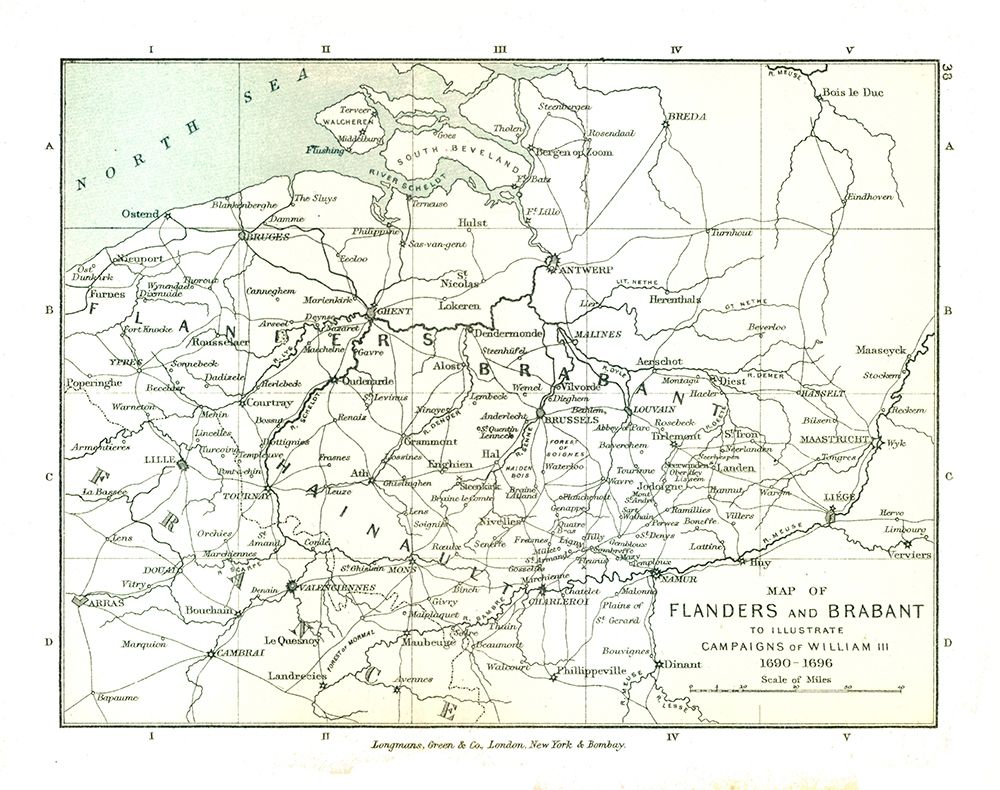 Flanders Brabant 1690 Belgium Netherlands