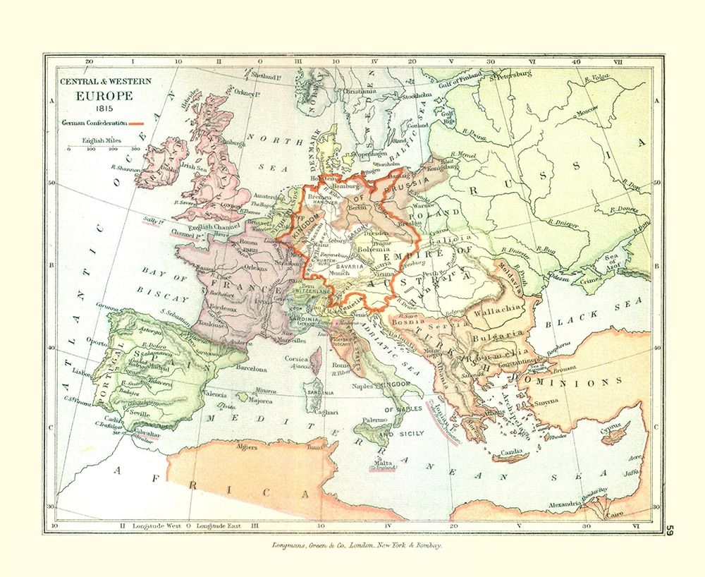 Europe 1815 - Gardiner 1902