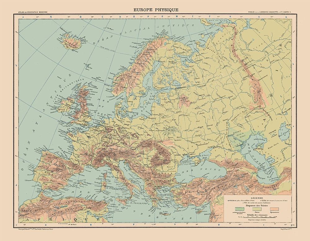 Physical Europe - Schrader 1908