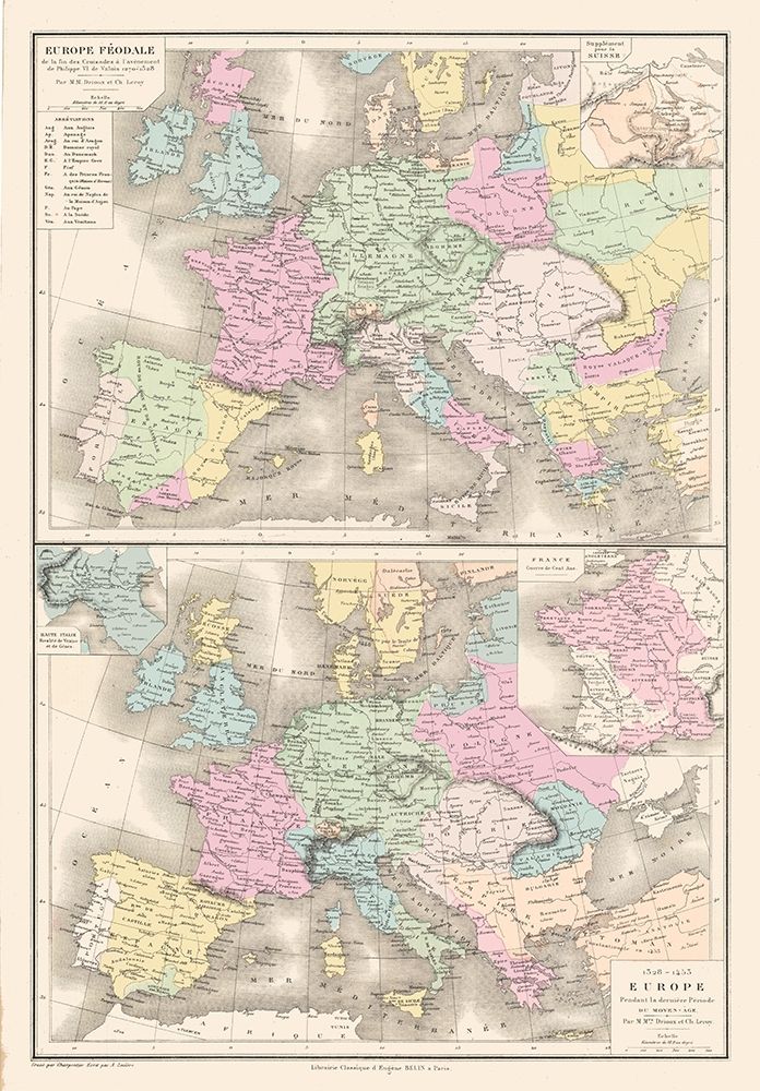 Feudal Europe 1270 to 1453 - Drioux 1882