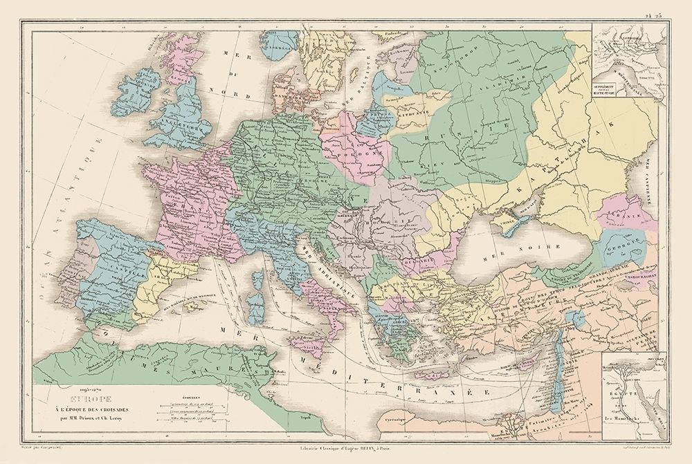 Europe The Crusades - Drioux 1882