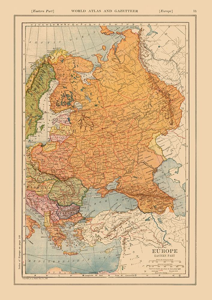 Eastern Europe Russia Poland - Reynold 1921