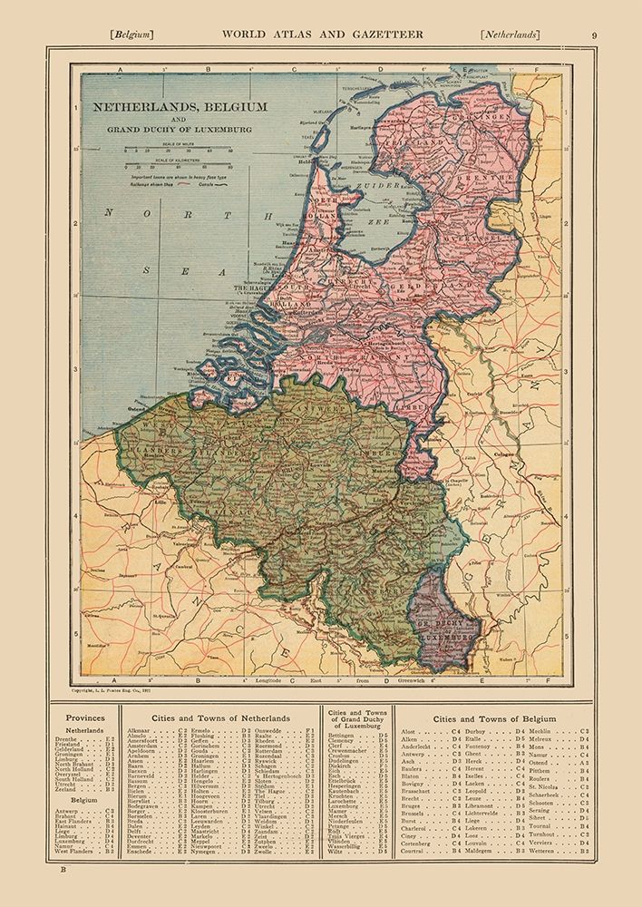 Europe Netherlands Belgium - Reynold 1921