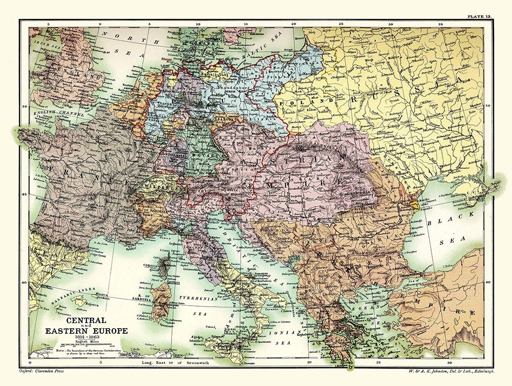 Central Eastern Europe 1814-1863 - Poole 1902