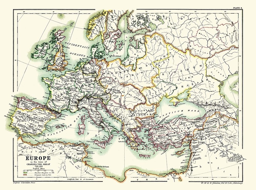 Europe 768-814 Charles the Great - Poole 1902