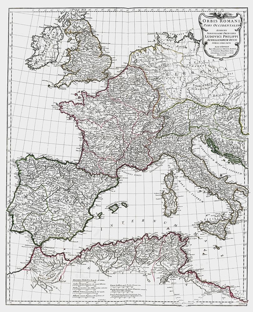 Ancient Europe - DAnville 1799