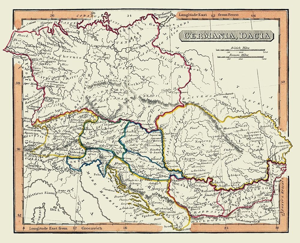 Europe Germania Dacia - Fenner 1830