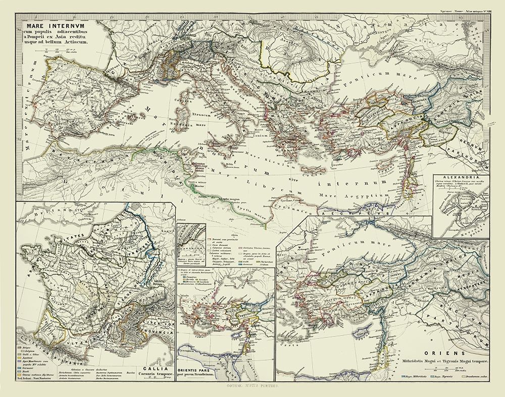 Europe Middle East Turkey - Spruner 1865