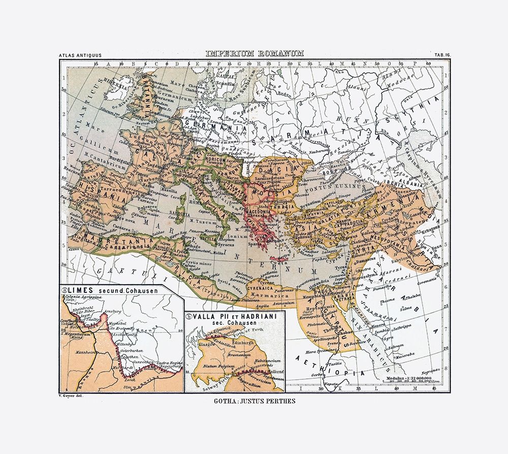 Europe Roman Empire - Perthes 1896