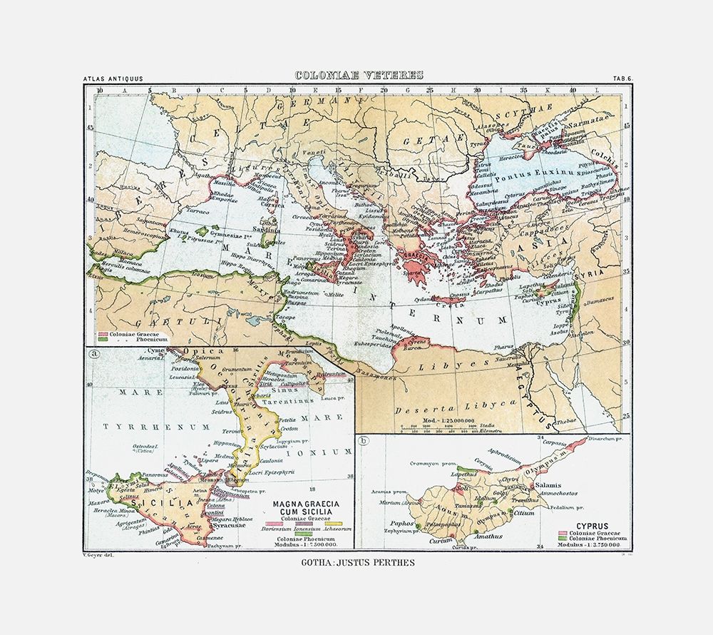 Curias Colonies Europe Middle East - Perthes 1896