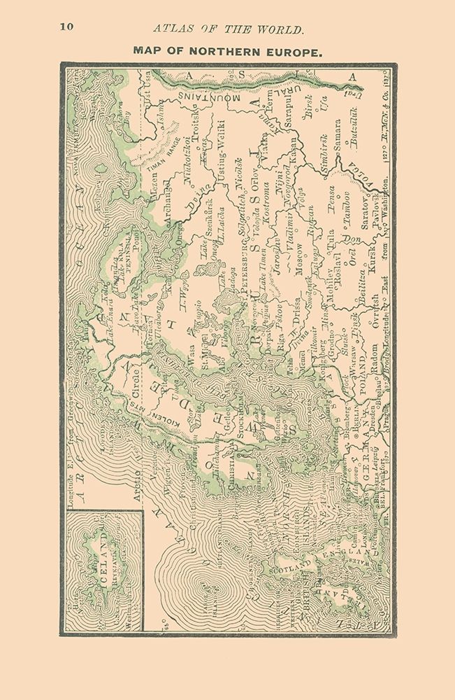 Northern Europe - Alden 1886